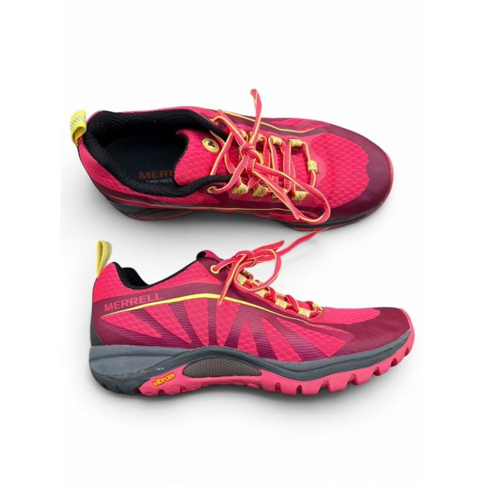 Merrell Siren Edge Trail Running Shoes Bright Red Pink Vibram Hiking Women’s 6